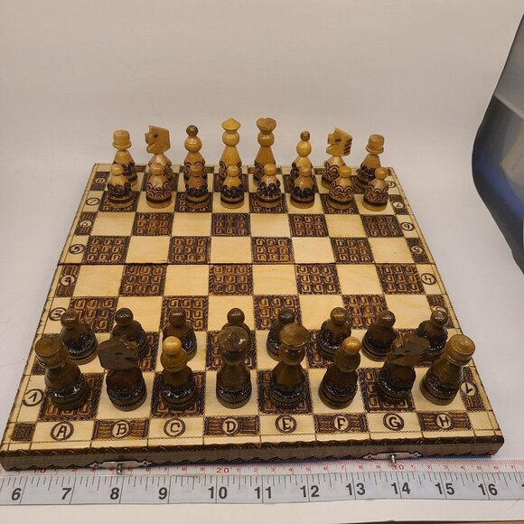 Vintage 1977 PTTK Nazwa Art Foto-Pam Chess Set - Picture 1 of 16